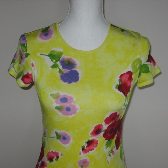 RALPH LAUREN Purple Label Floral Short Sleeve Top - Picture 2 of 5